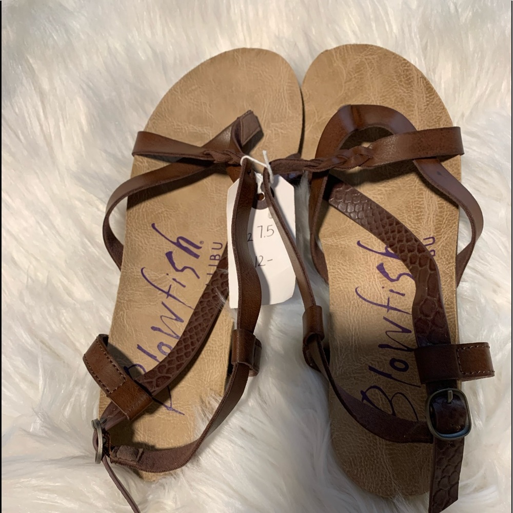 Brown Blowfish sandals